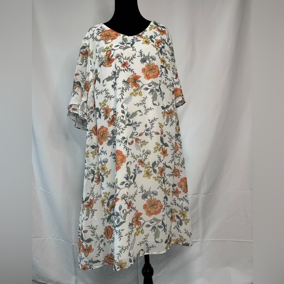 Tacera Dresses & Skirts - Tacera- Floral Print Dress - 1X - NWOT